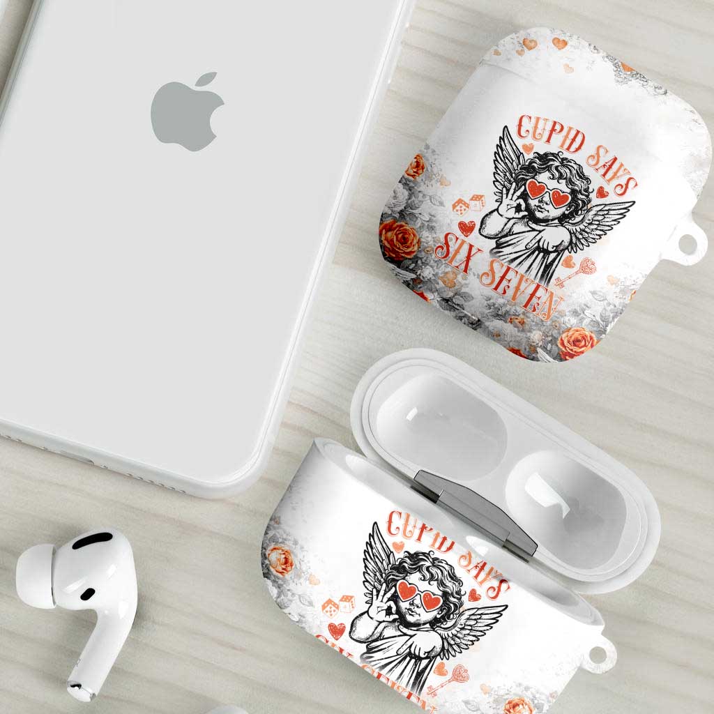 Funny Valentines Day AirPods Case Cupid Says 67