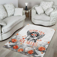Funny Valentines Day Area Rug Cupid Says 67