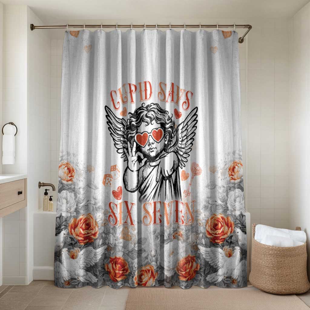 Funny Valentines Day Bathroom Set Cupid Says 67