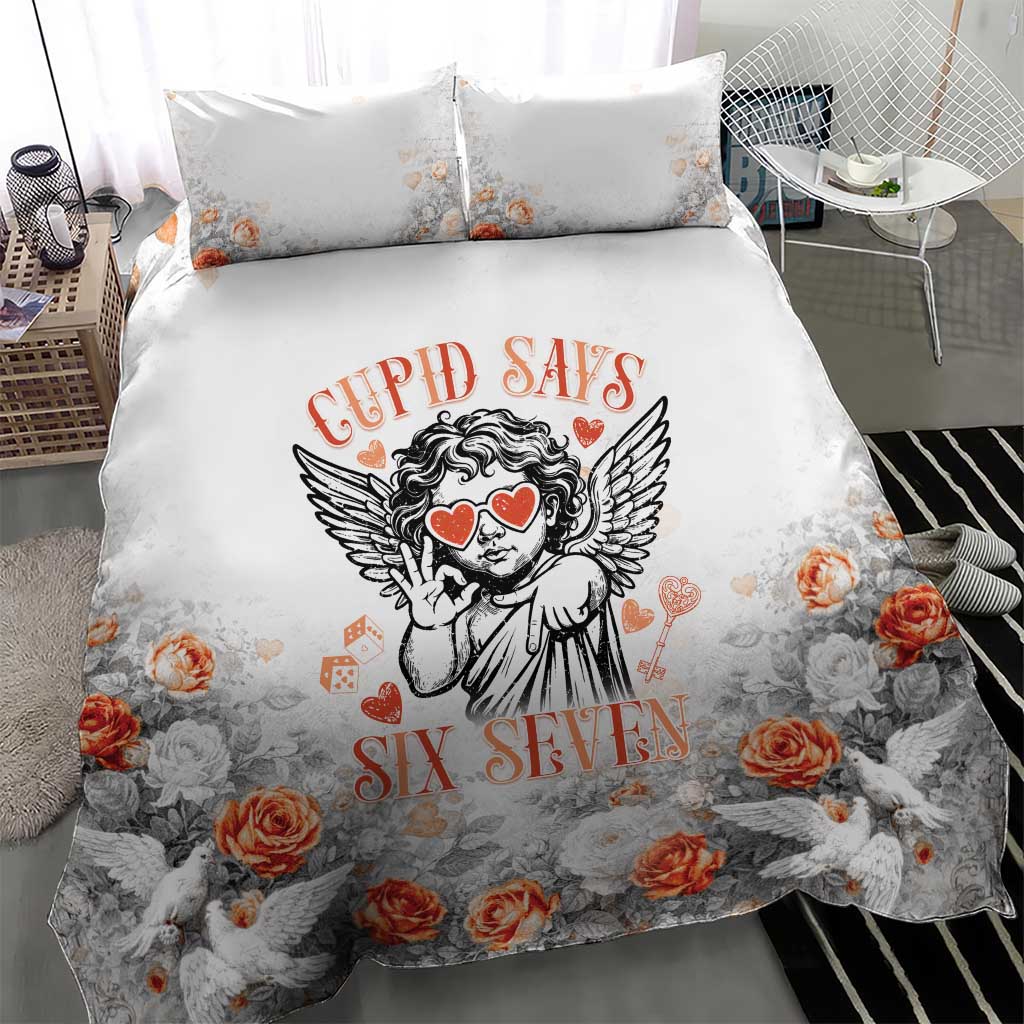 Funny Valentines Day Bedding Set Cupid Says 67