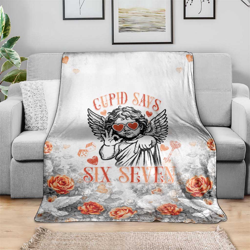 Funny Valentines Day Blanket Cupid Says 67