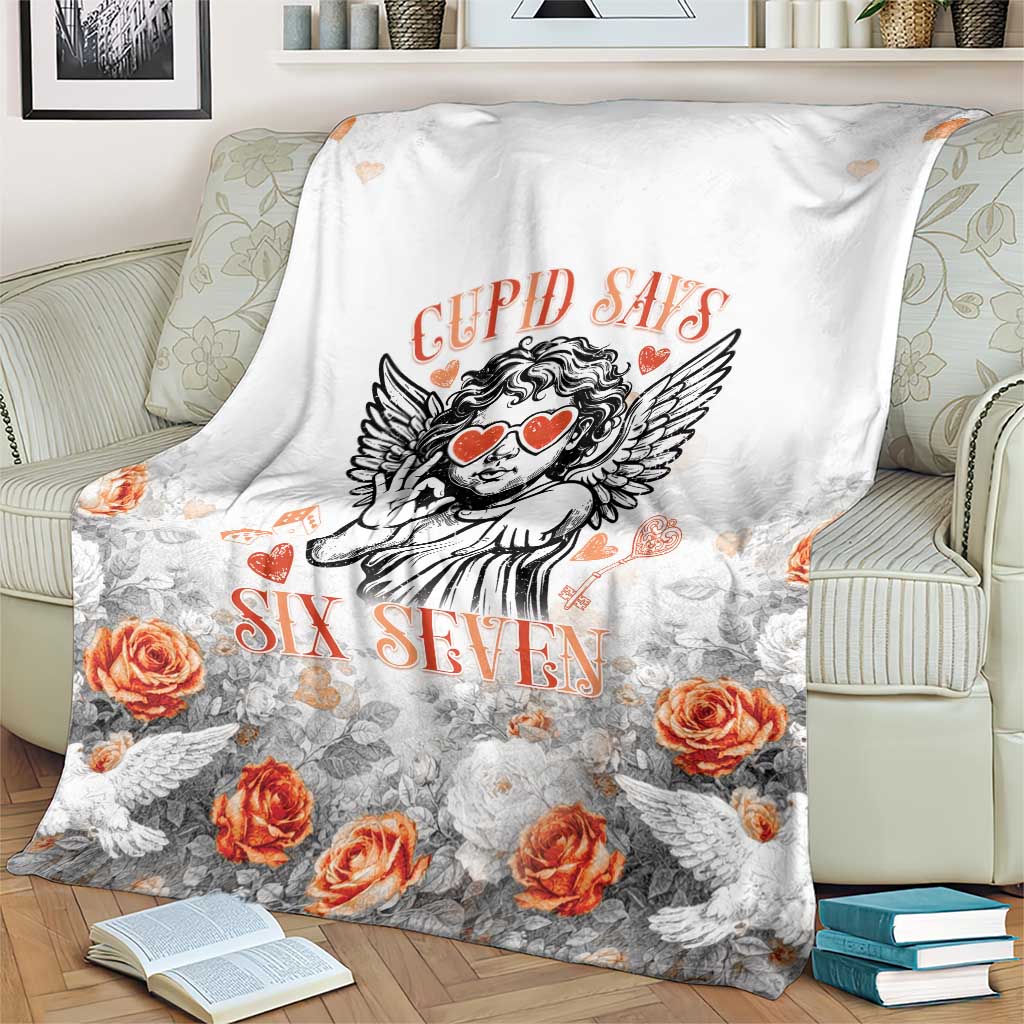 Funny Valentines Day Blanket Cupid Says 67