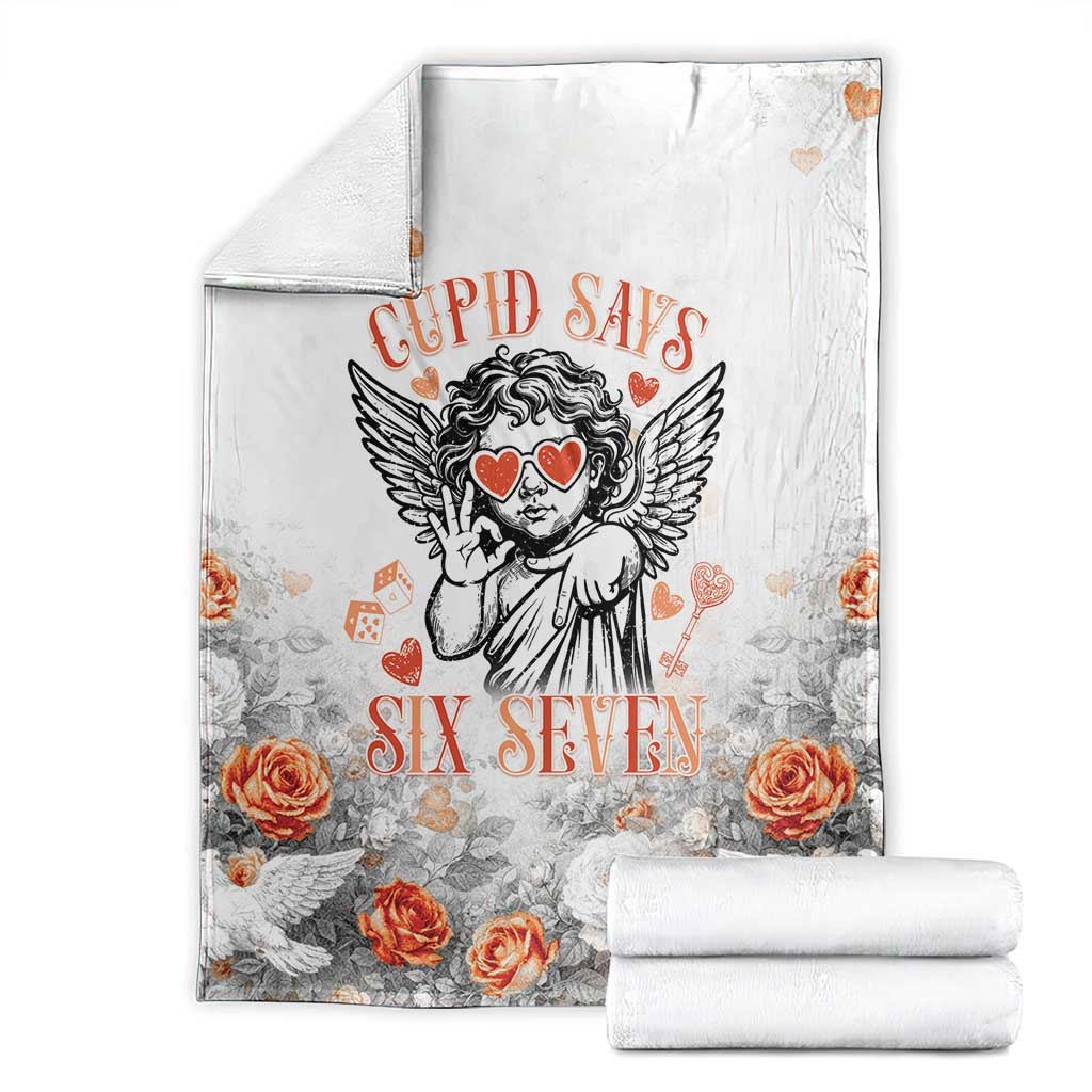 Funny Valentines Day Blanket Cupid Says 67