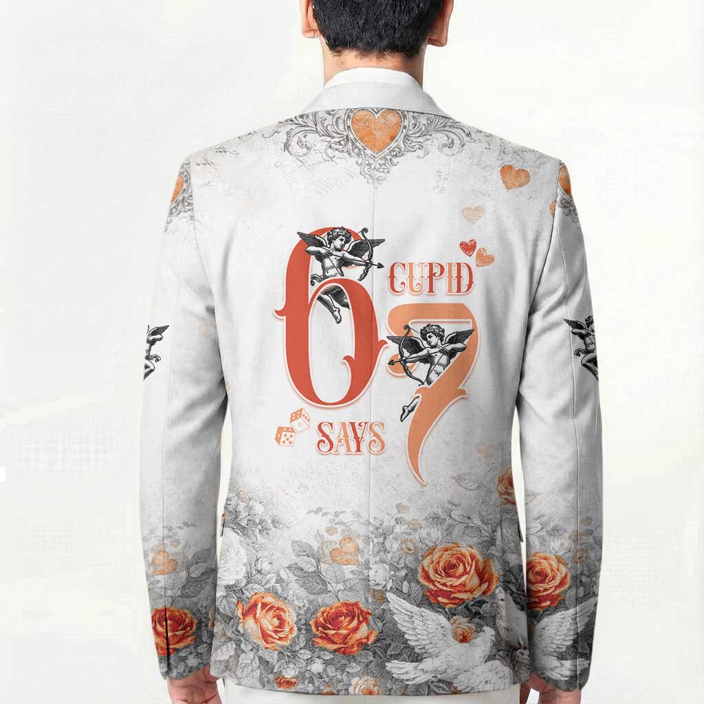 Funny Valentines Day Blazer Cupid Says 67