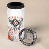 Funny Valentines Day 4 in 1 Can Cooler Tumbler Cupid Says 67