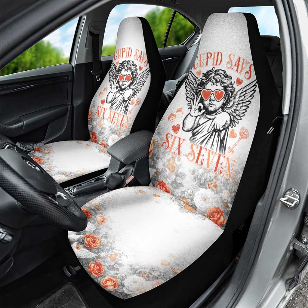 Funny Valentines Day Car Seat Cover Cupid Says 67