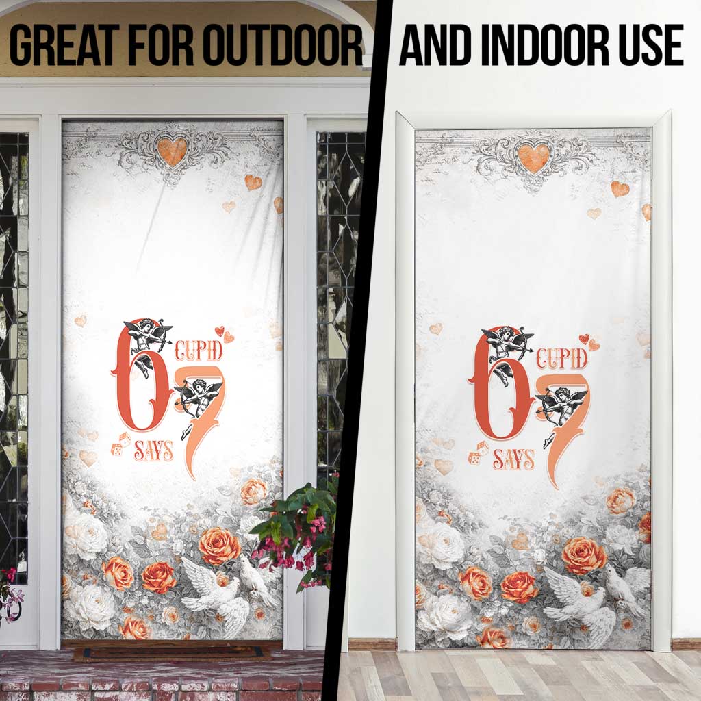 Funny Valentines Day Door Cover Cupid Says 67