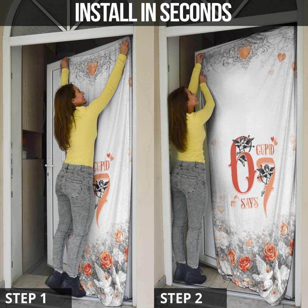 Funny Valentines Day Door Cover Cupid Says 67