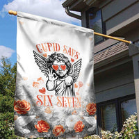 Funny Valentines Day Garden Flag Cupid Says 67