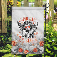 Funny Valentines Day Garden Flag Cupid Says 67