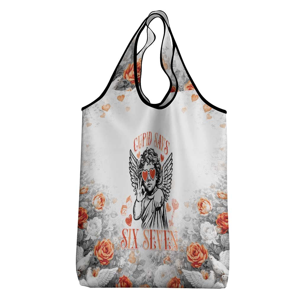 Funny Valentines Day Grocery Bag Cupid Says 67