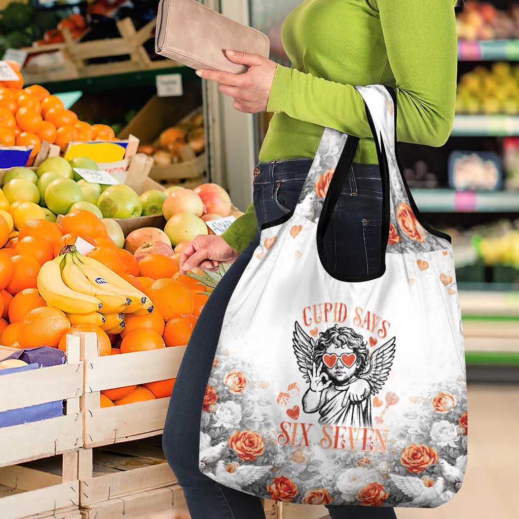 Funny Valentines Day Grocery Bag Cupid Says 67