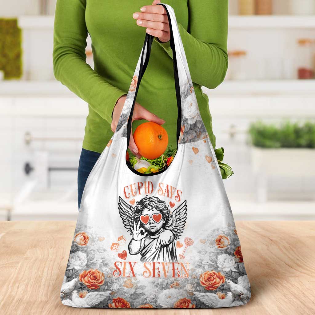 Funny Valentines Day Grocery Bag Cupid Says 67