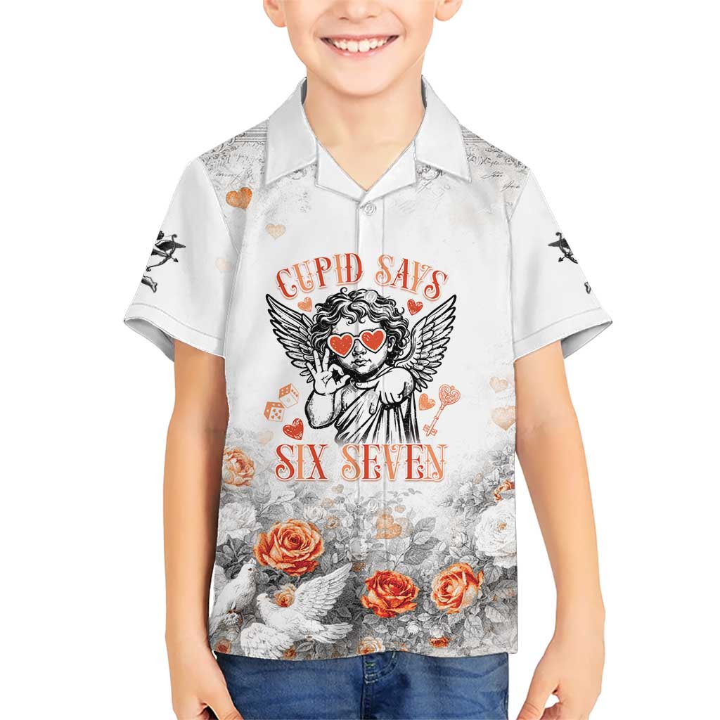 Funny Valentines Day Hawaiian Shirt Cupid Says 67