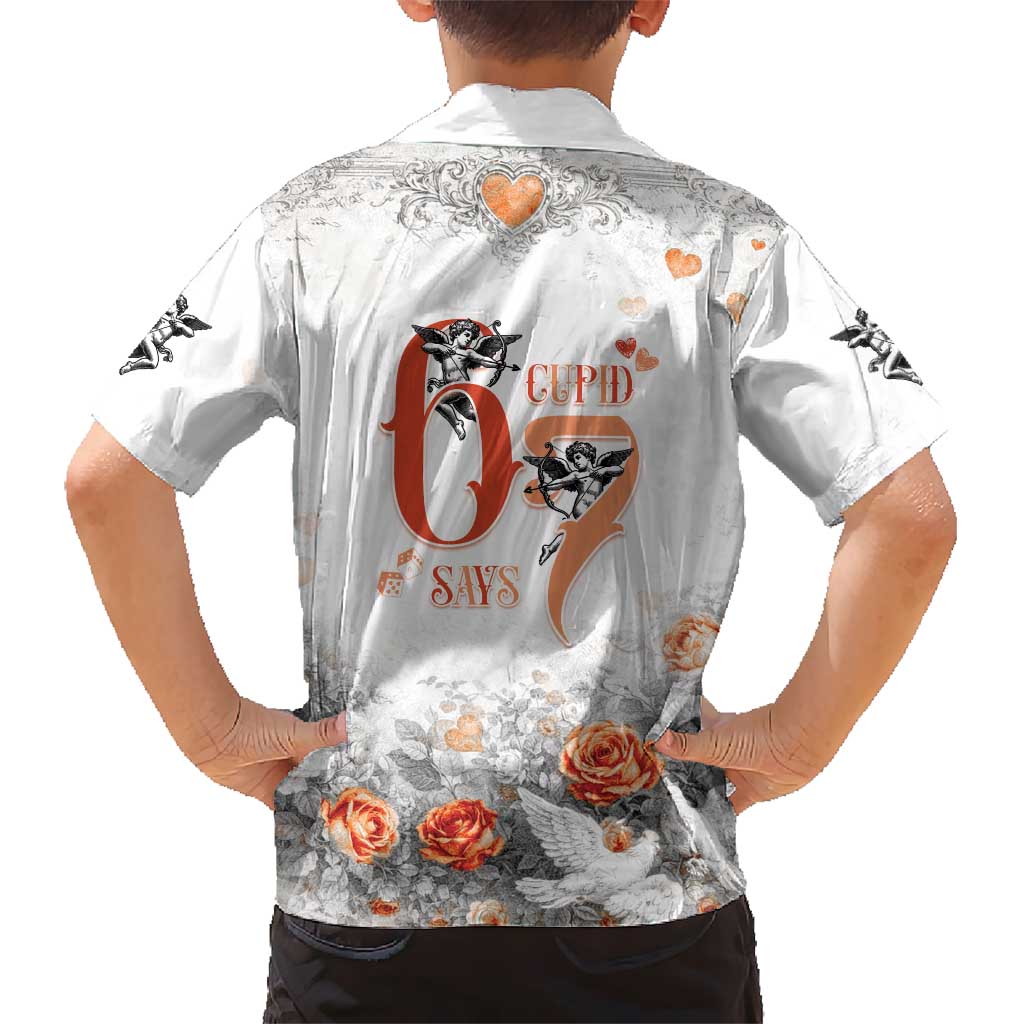 Funny Valentines Day Hawaiian Shirt Cupid Says 67