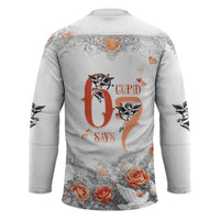 Funny Valentines Day Hockey Jersey Cupid Says 67