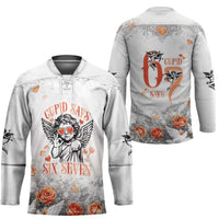 Funny Valentines Day Hockey Jersey Cupid Says 67