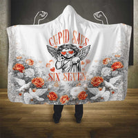 Funny Valentines Day Hooded Blanket Cupid Says 67