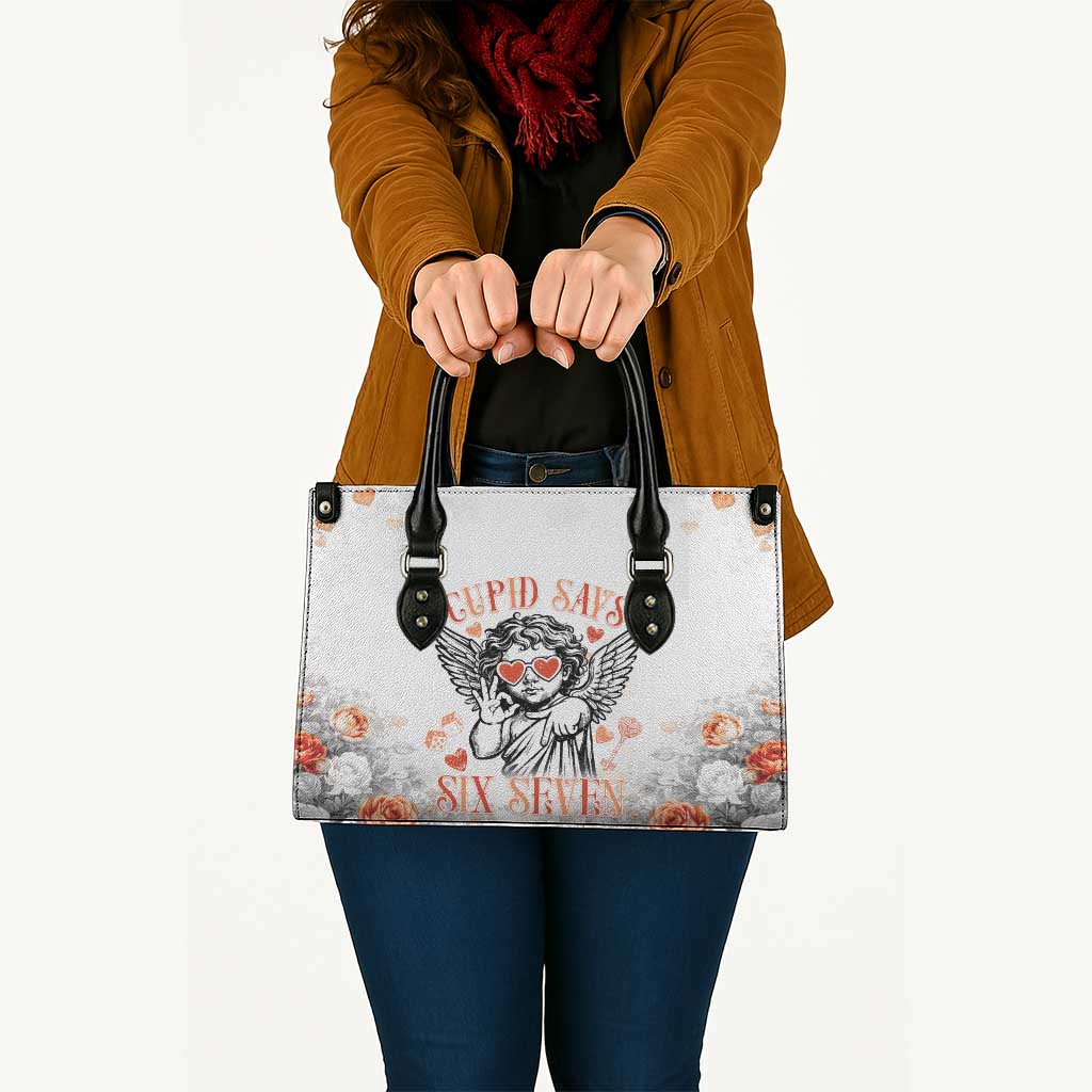 Funny Valentines Day Leather Bag Cupid Says 67