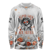 Funny Valentines Day Long Sleeve Shirt Cupid Says 67