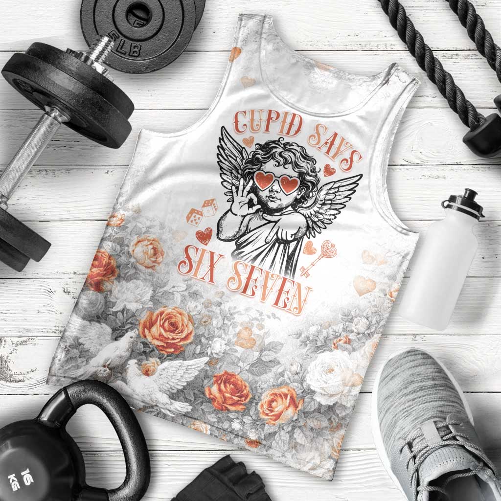 Funny Valentines Day Men Tank Top Cupid Says 67
