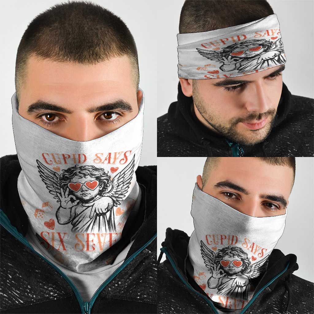 Funny Valentines Day Neck Gaiter Cupid Says 67