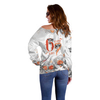 Funny Valentines Day Off Shoulder Sweater Cupid Says 67