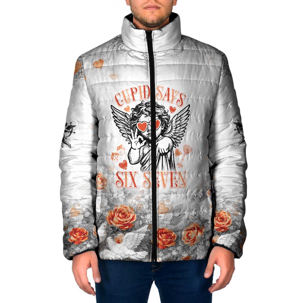 Funny Valentines Day Padded Jacket Cupid Says 67
