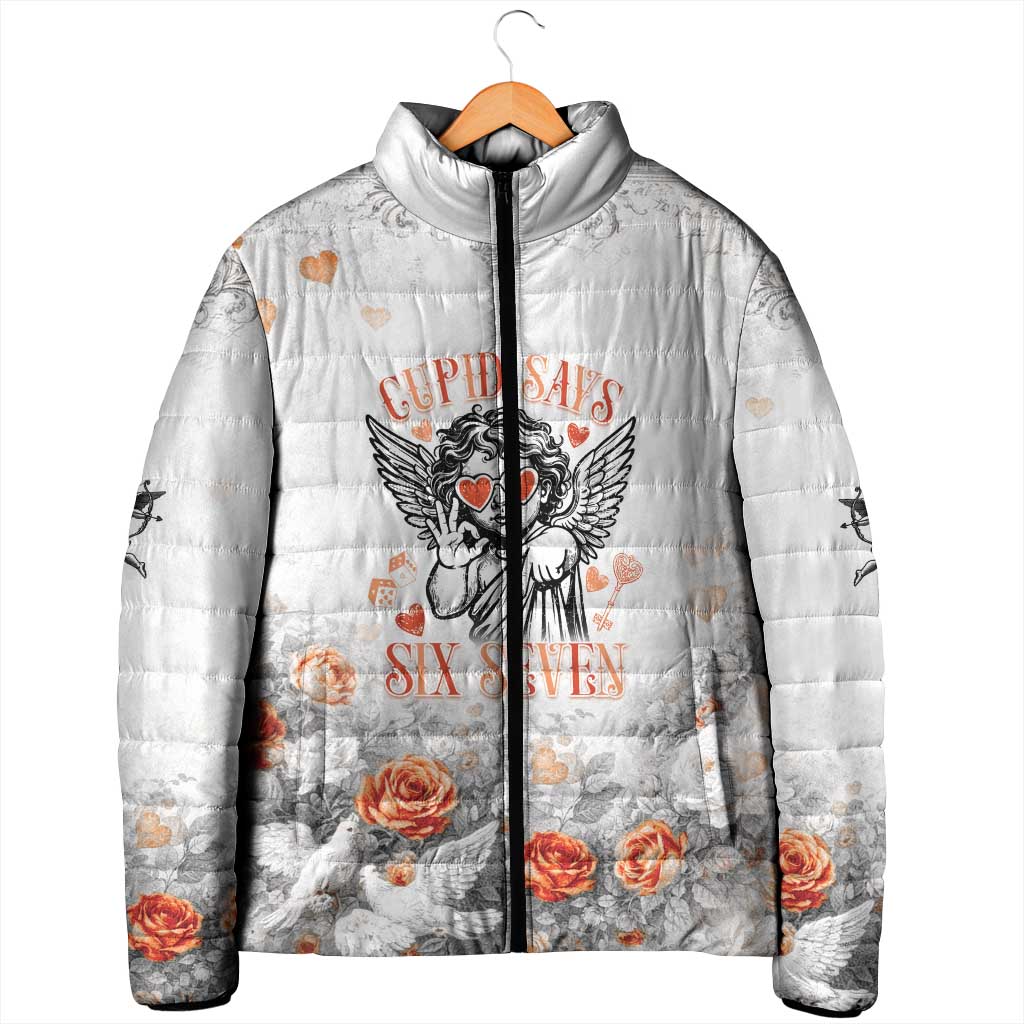 Funny Valentines Day Padded Jacket Cupid Says 67