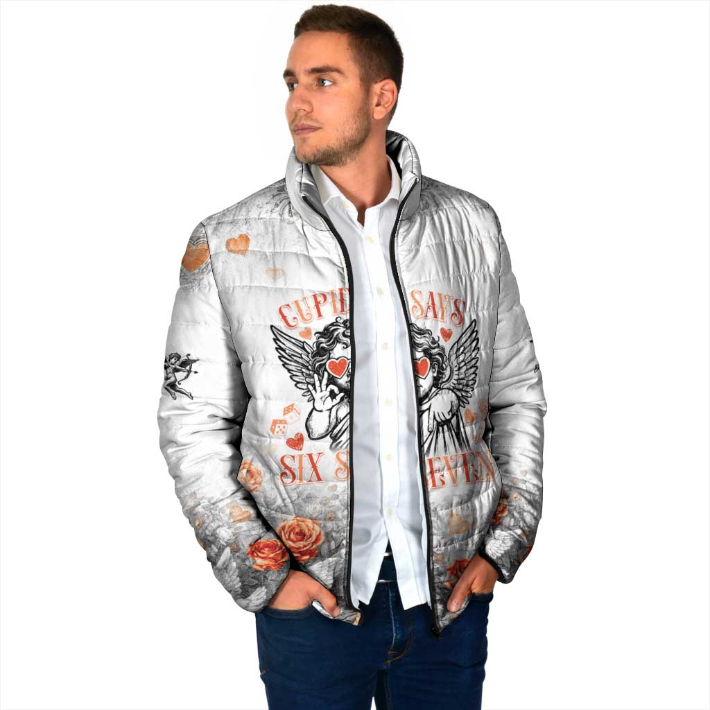 Funny Valentines Day Padded Jacket Cupid Says 67