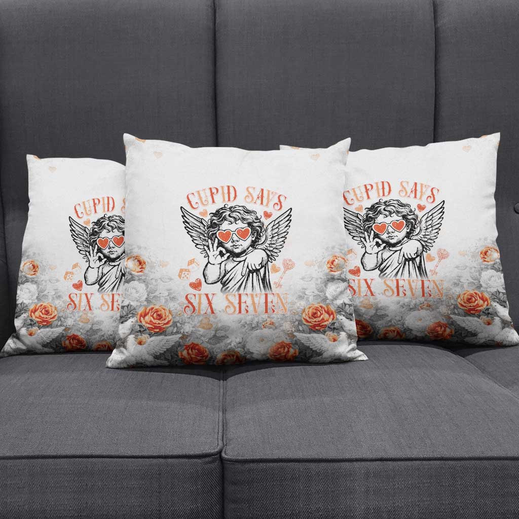 Funny Valentines Day Pillow Cover Cupid Says 67