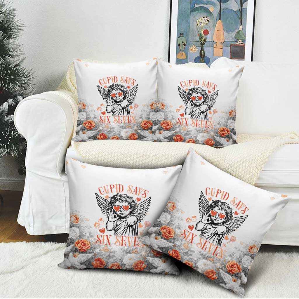 Funny Valentines Day Pillow Cover Cupid Says 67