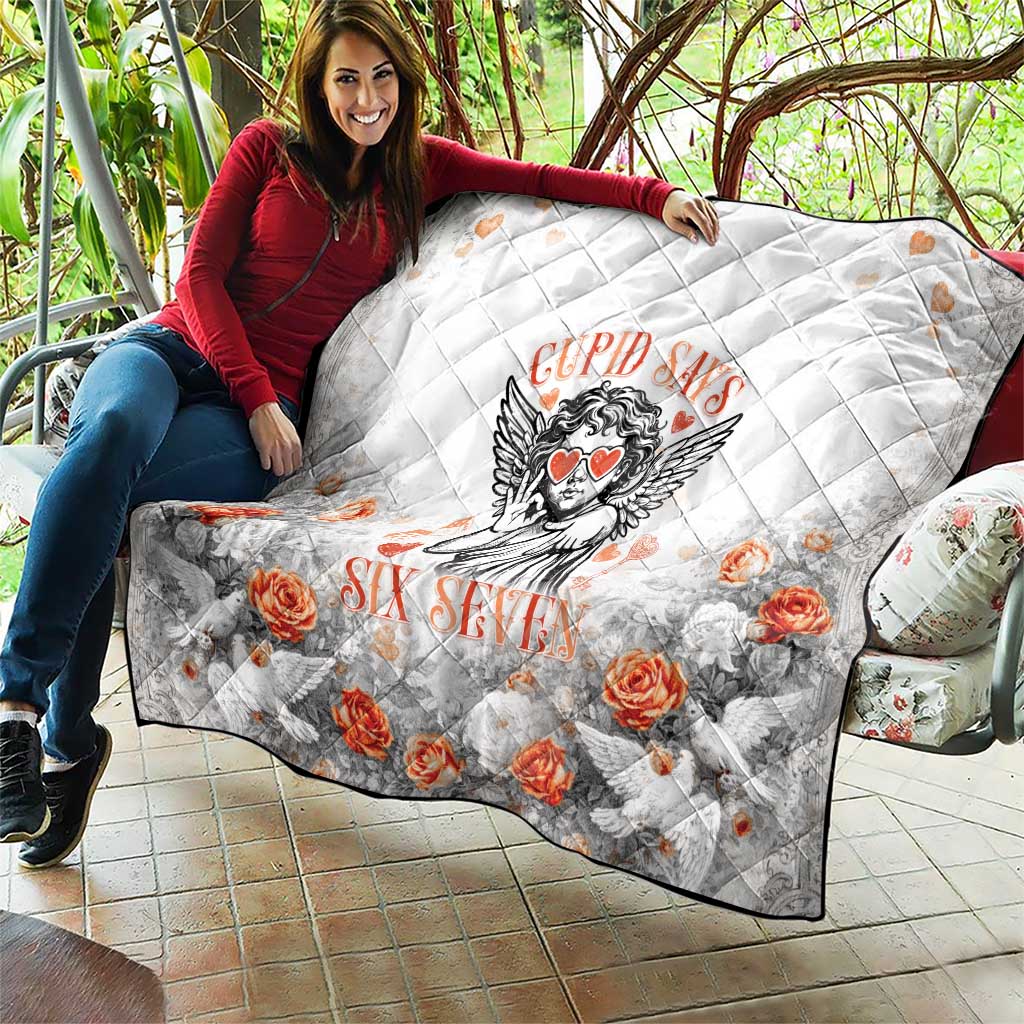 Funny Valentines Day Quilt Cupid Says 67
