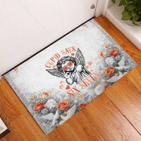 Funny Valentines Day Rubber Doormat Cupid Says 67