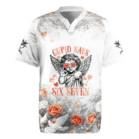 Funny Valentines Day Rugby Jersey Cupid Says 67