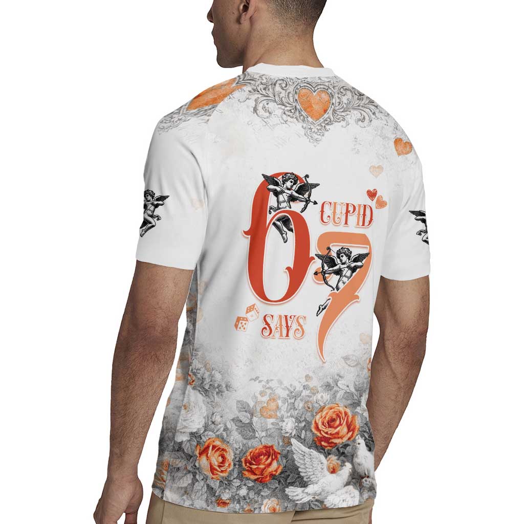 Funny Valentines Day Rugby Jersey Cupid Says 67