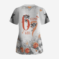Funny Valentines Day Scrub Top Cupid Says 67