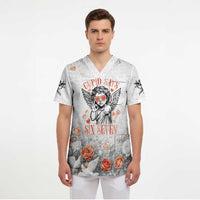 Funny Valentines Day Scrub Top Cupid Says 67