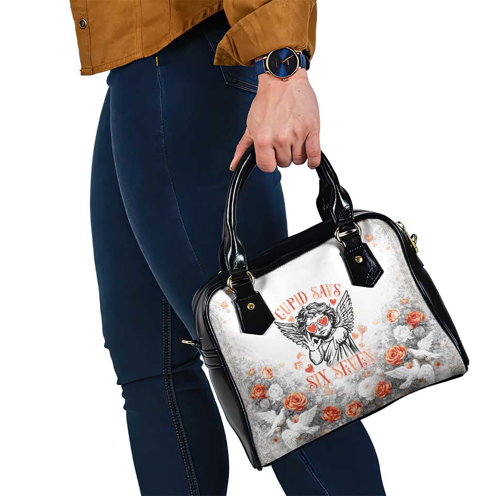 Funny Valentines Day Shoulder Handbag Cupid Says 67
