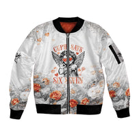 Funny Valentines Day Sleeve Zip Bomber Jacket Cupid Says 67