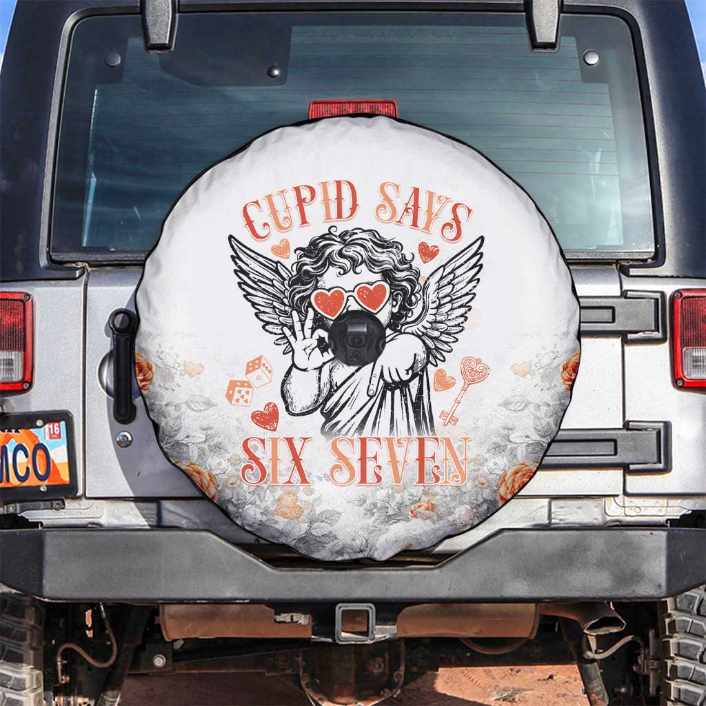 Funny Valentines Day Spare Tire Cover Cupid Says 67