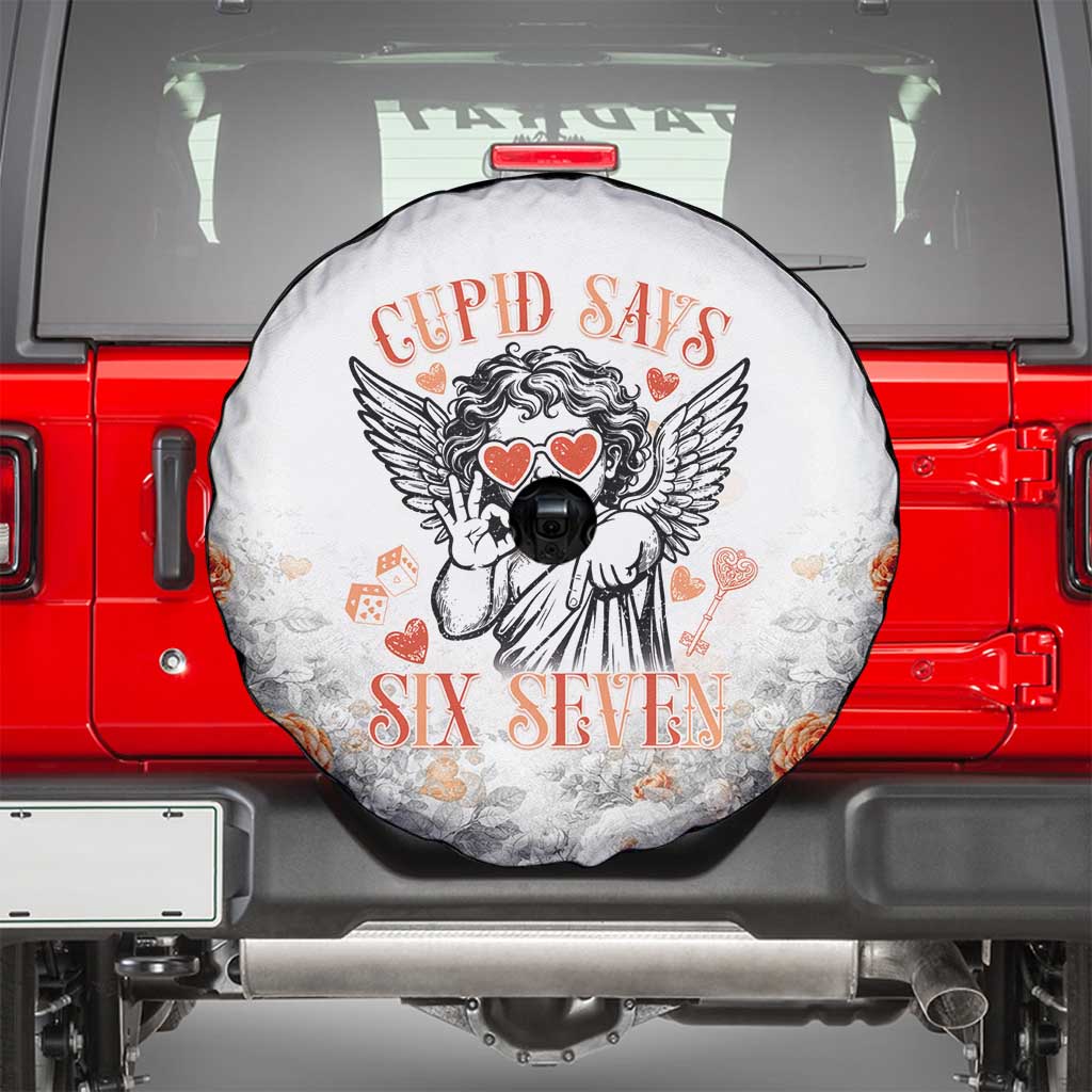 Funny Valentines Day Spare Tire Cover Cupid Says 67
