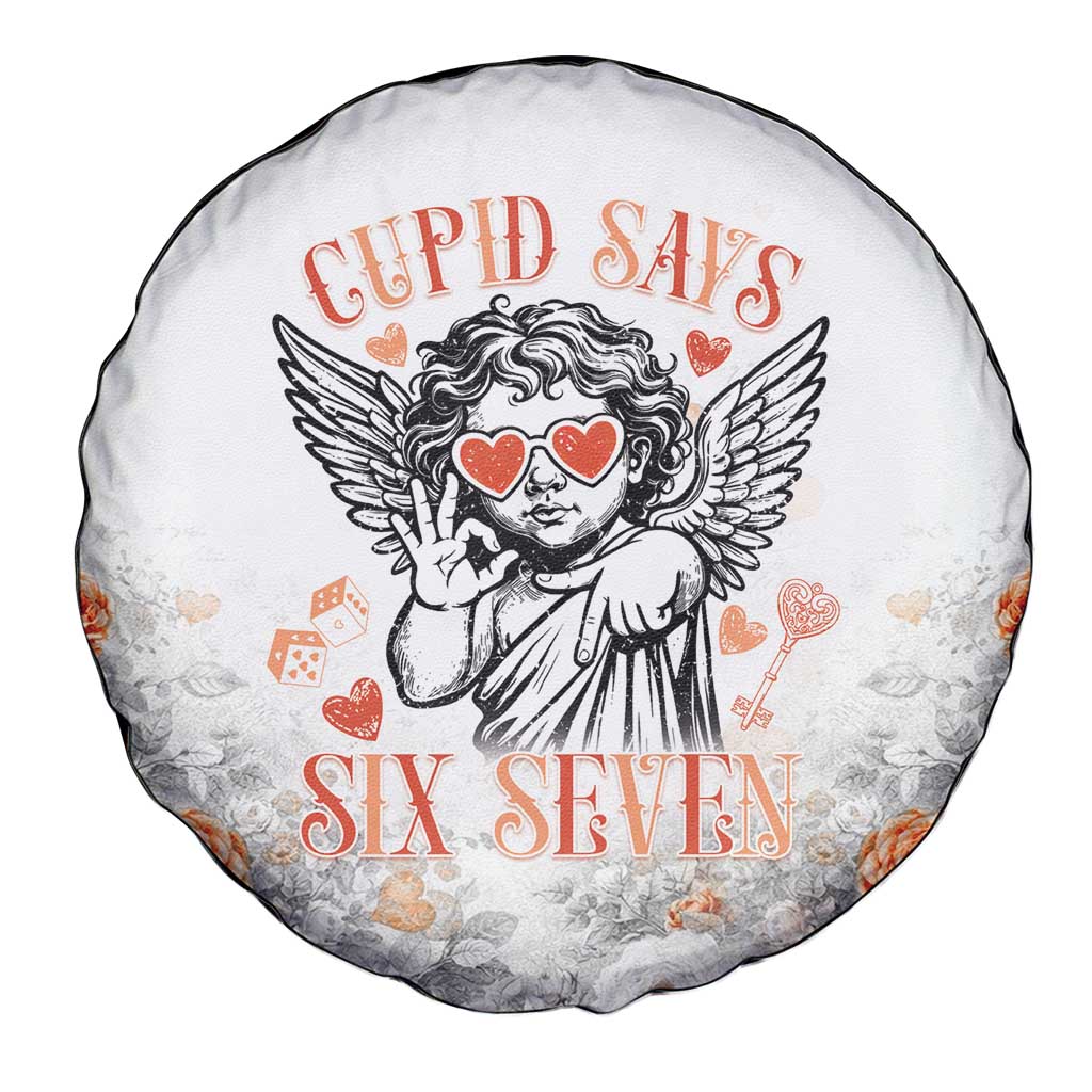 Funny Valentines Day Spare Tire Cover Cupid Says 67