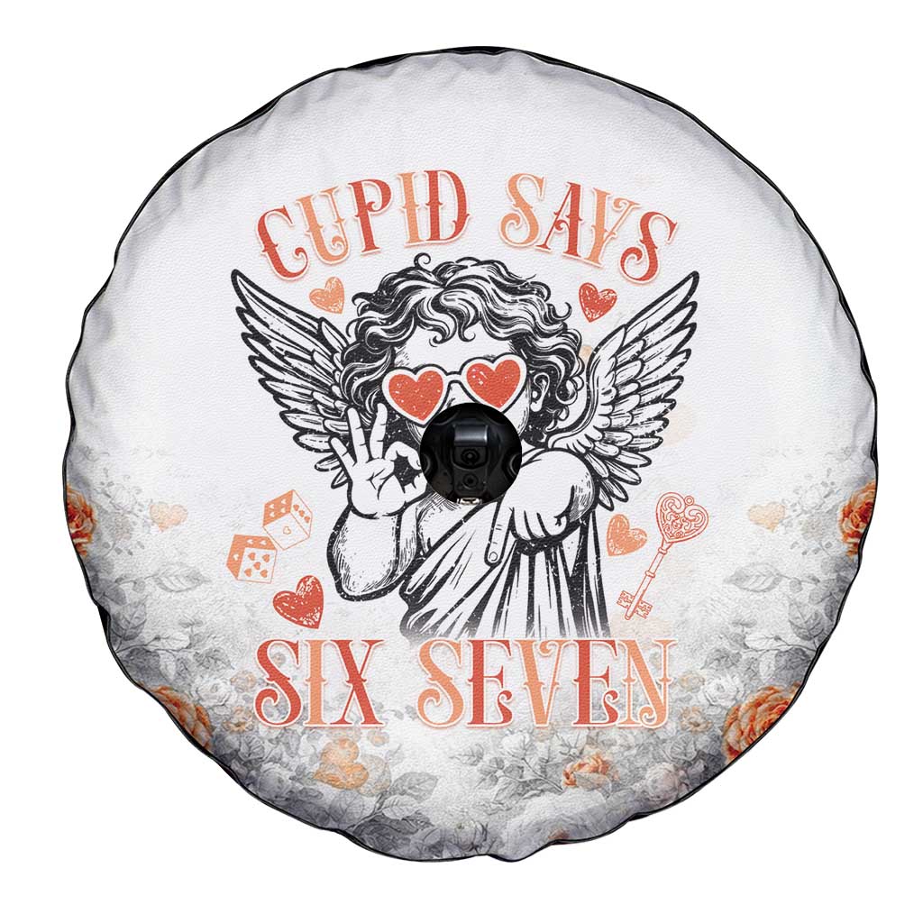 Funny Valentines Day Spare Tire Cover Cupid Says 67