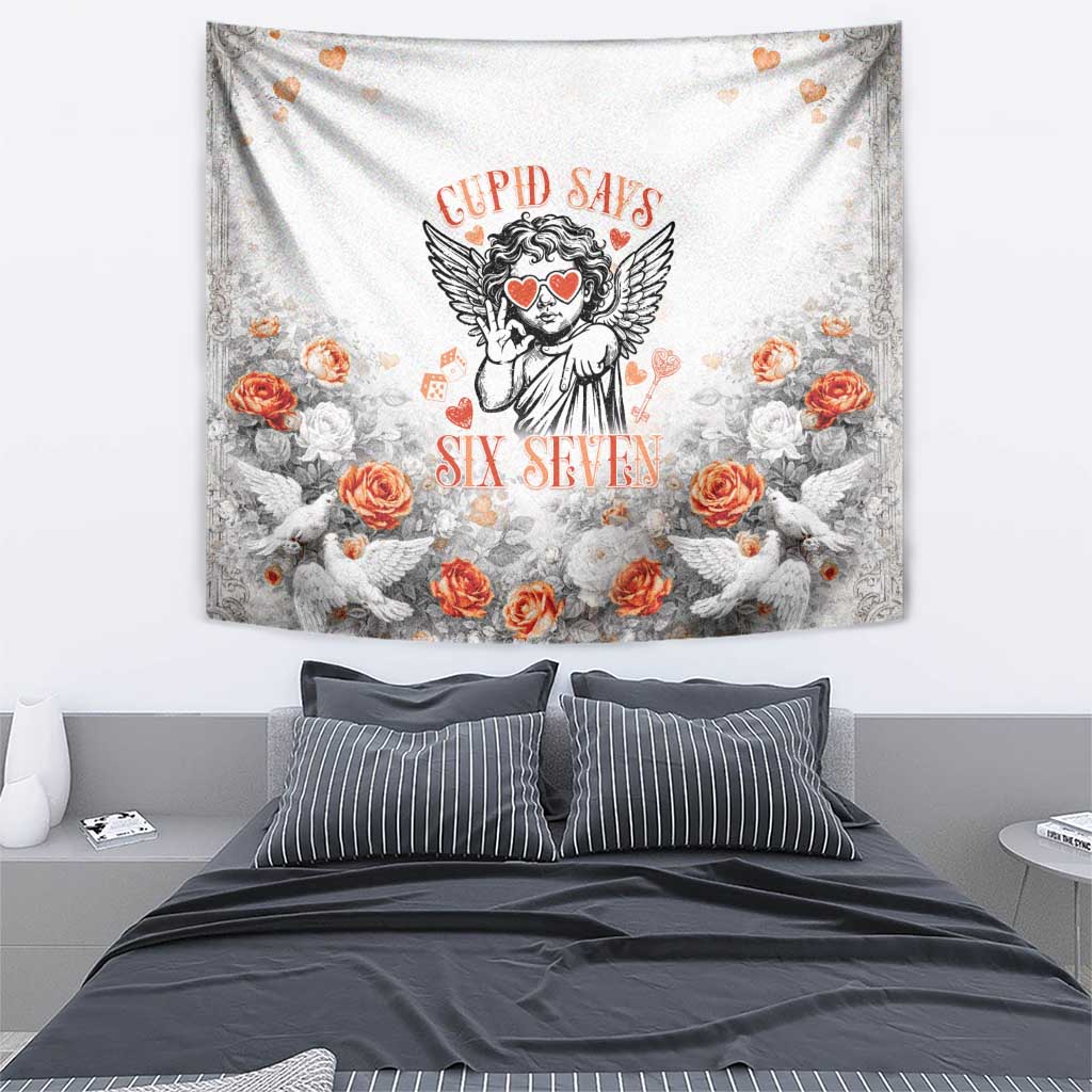 Funny Valentines Day Tapestry Cupid Says 67