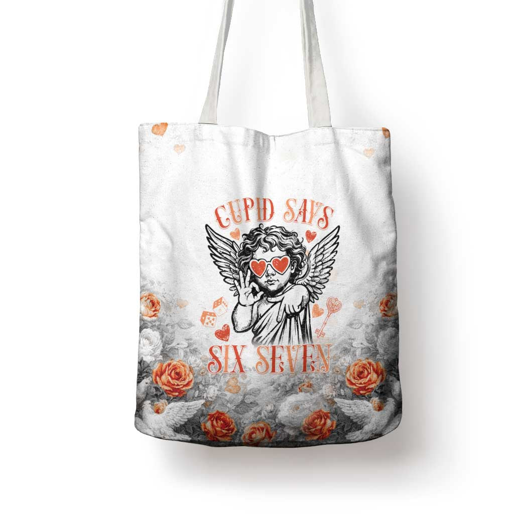 Funny Valentines Day Tote Bag Cupid Says 67