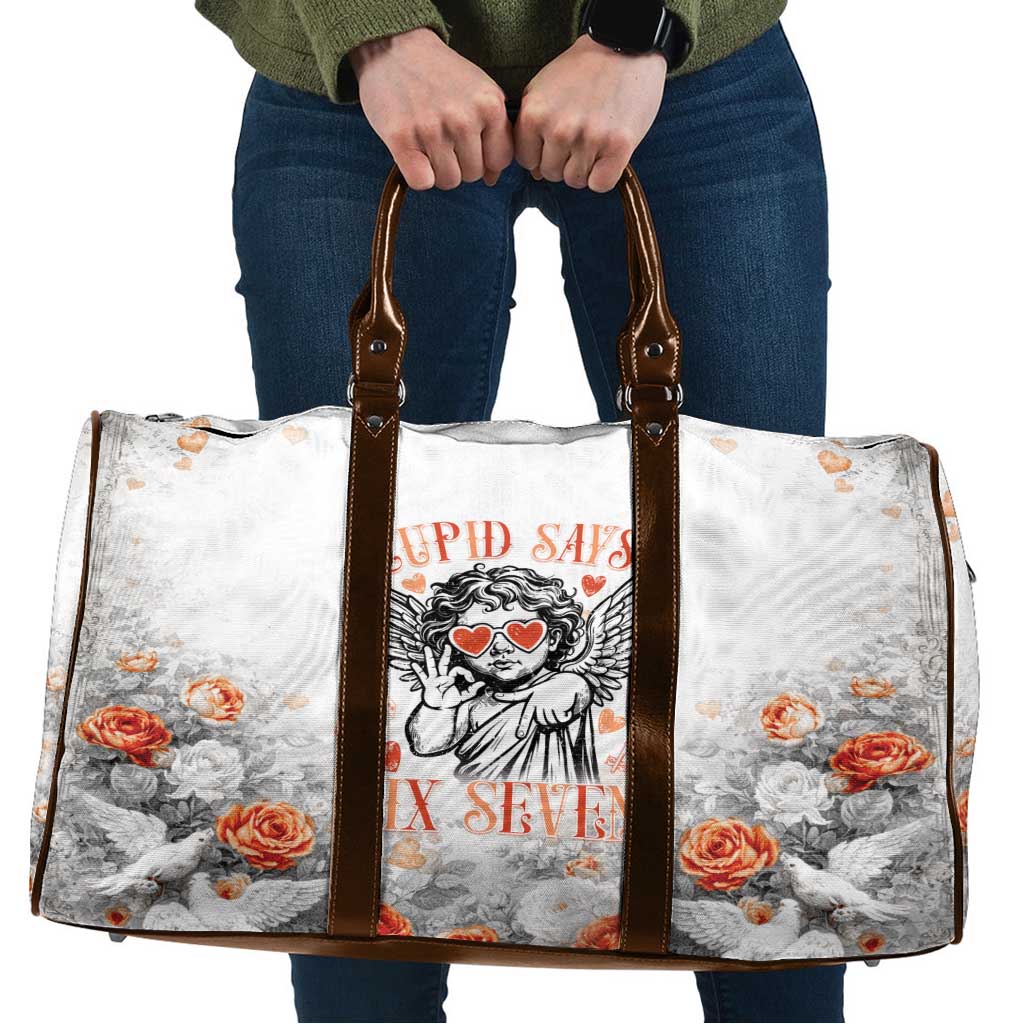 Funny Valentines Day Travel Bag Cupid Says 67