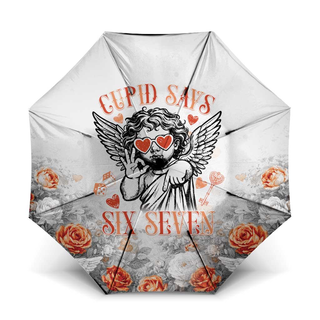 Funny Valentines Day Umbrella Cupid Says 67