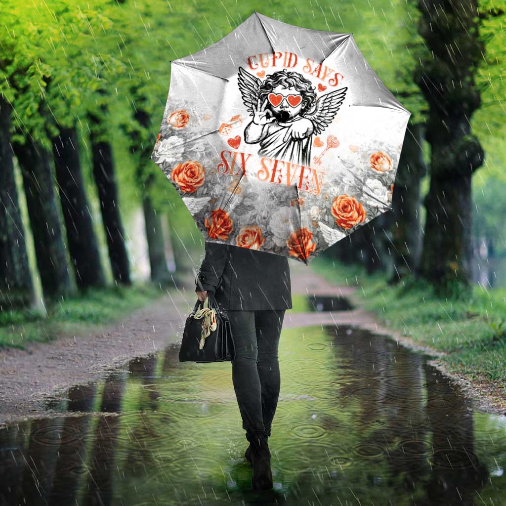 Funny Valentines Day Umbrella Cupid Says 67