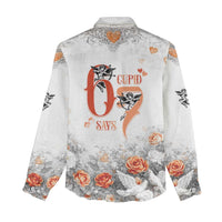 Funny Valentines Day Women Casual Shirt Cupid Says 67